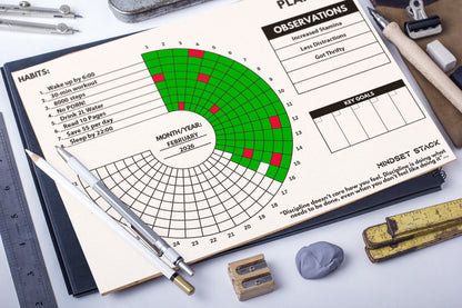 Mindset Stack 31-day Circle Habit Tracker (Printable)