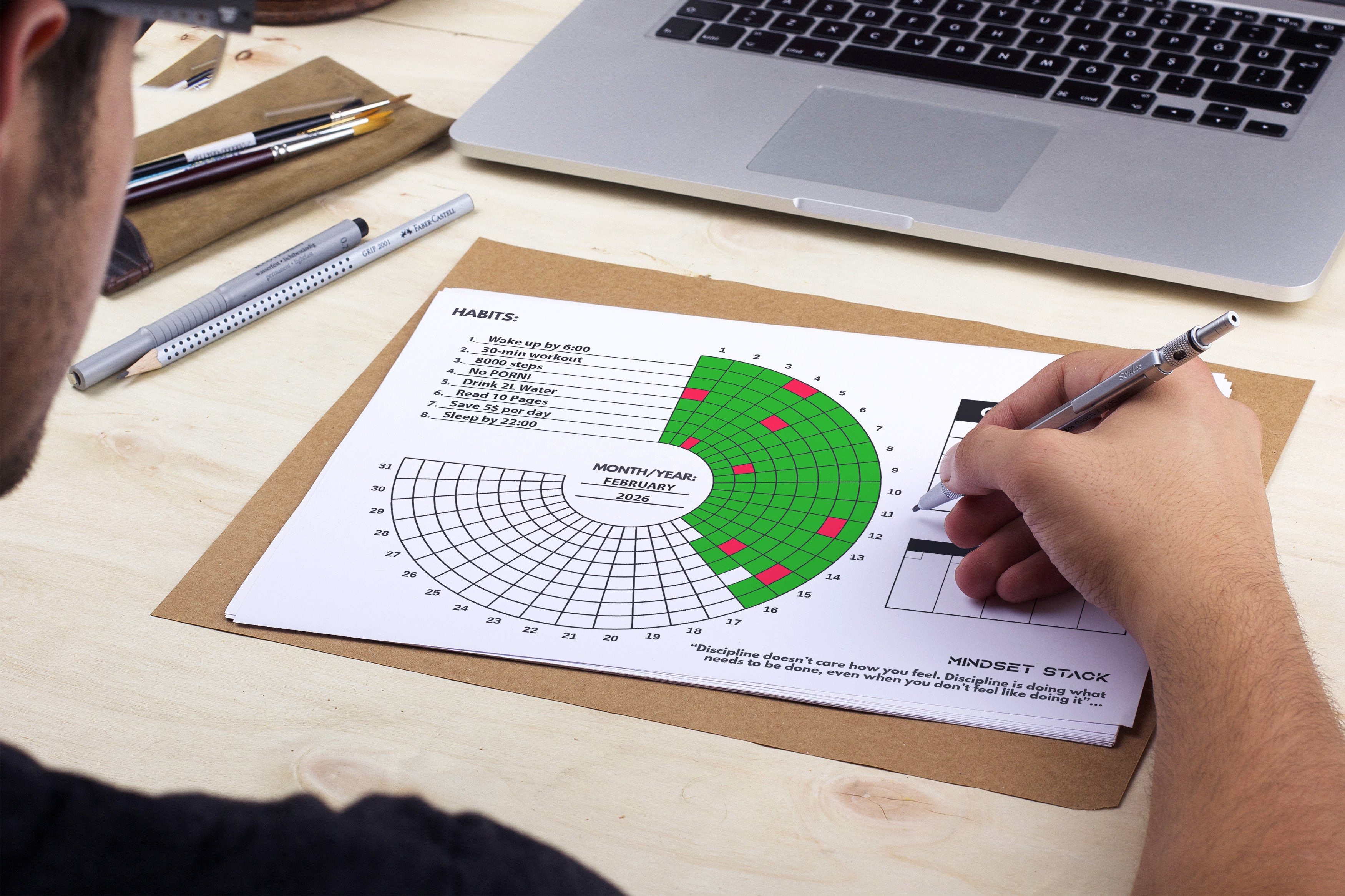 Mindset Stack 31-day Circle Habit Tracker (Printable) – mindsetstack