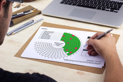 Mindset Stack 31-day Circle Habit Tracker (Printable)