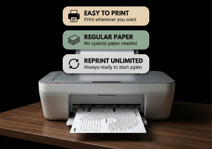 Mindset Stack 31-day Circle Habit Tracker (Printable)